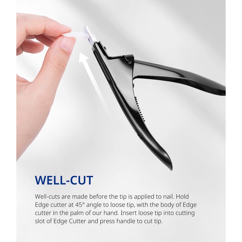 AIRSEE Professional Adjustable Stainless Steel Acrylic Nail Clippers False Nail