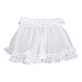 1:12 Scale Dollhouse Curtains Multi Layered Enhance Scene Realism Miniature Lace Curtain for Decoration