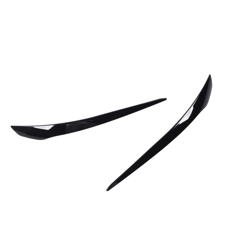 2 Pcs Headlight Eyebrow Headlamp Eyelid Cover Trim Frame Decal