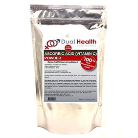 Ascorbic Acid (2.5kg - 5.5 lbs) Pure Vitamin C Powder High Potency Food Grade Cell and Immune Support Non-GMO Soluble Fine Crystals Antioxidant Bulk Supplements Skin Hair Bones Teeth Nails