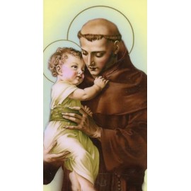 Unfailing Prayer to St. Anthony - Laminated holy card - Pack of 25
