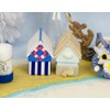 4 House Shaped 10.5cm Paper Mache Boxes to Decorate |