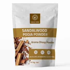 Chandan Sandalwood, Aroma Dhoop Powder Use for Havan and Puja - Sandal Dhoop Powder is a Fragrant and Traditional Incense Powder Made from Sandalwood (114g)