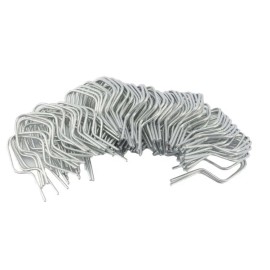 Plum Fittings T Post Clips EZ Twist Preformed Galvanized Steel Tie Wire 11 Gauge Fence Ties...