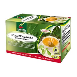 Hanan Peruvian Secrets Hojas De Guayaba Herbal Tea | 100% Natural Guava Leaves | 25 Tea Bags | Naturally Supports Occasional Stomach Discomfort