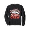 Christmas Peppermint Train Candy Cane Crew Kids Boys Girls Sweatshirt