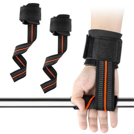 Triitech Weight Lifting Straps, Foam Padded Wrist Protector, Gym Power Training Wrist Straps for Powerlifting, Deadlifting, Bodybuilding, Gym Workout, Strength Training