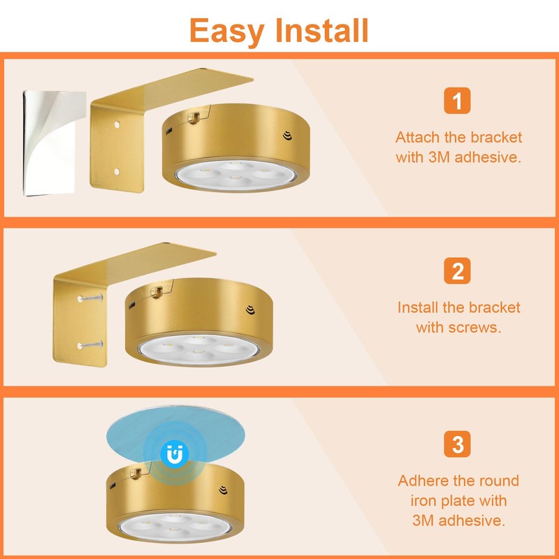 Lightsjoy Wireless Picture Light LED Pack of 6