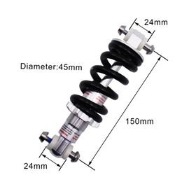SENQI Folding Bike Mountain Bike Rear Shocks 100/125/135/150mm1000LBS Spring Shock Absorbers(150mm)
