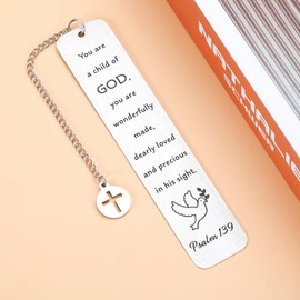 Christian Baptism Gifts for Teen Girls Boys First Communion Gifts Confirmation Gifts Christian Bookmark for Women Girls Easter Basket Stuffers for Teen Boys Girls Inspirational Religious Bookmarks