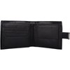 Mens Genuine Leather RFID Protected Tri-Fold Coin Credit Card Wallet