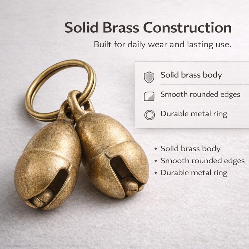 kcrygogo Brass Bell for Medium/Large Dogs Loud & Clear Bells