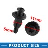 A ABSOPRO Rivet Bumper Lining Trim Panel Clip 5mm Plastic