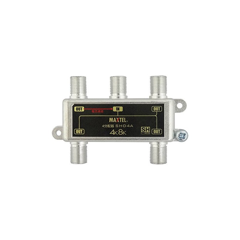 Ichinentasco TA877SH-4 4K Compatible 4K Splitter, 1 Terminal Electricity Type