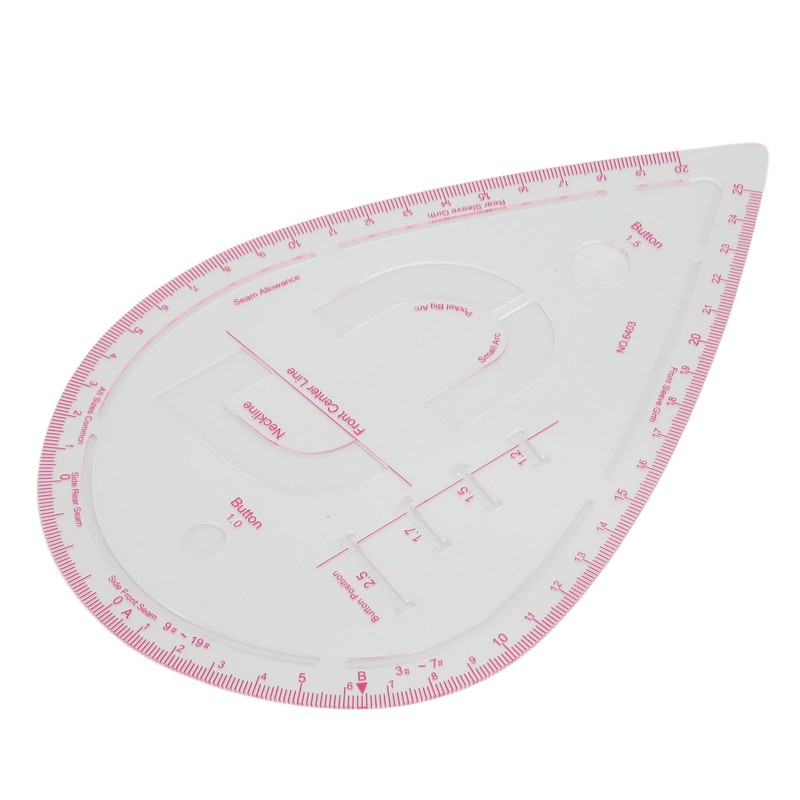 5pcs 6403 Curve Ruler Set Multifunctional Plastic Curve Pattern Ruler
