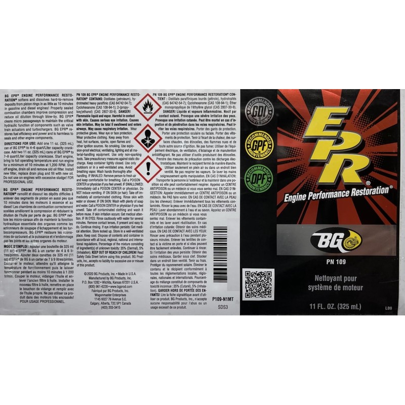 Smilyeez Listing for BG EPR Compression Engine Performance Restoration EPR