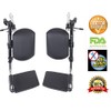 Wheelchair Elevating Legrests with Padded Calf Pads 1 Pair