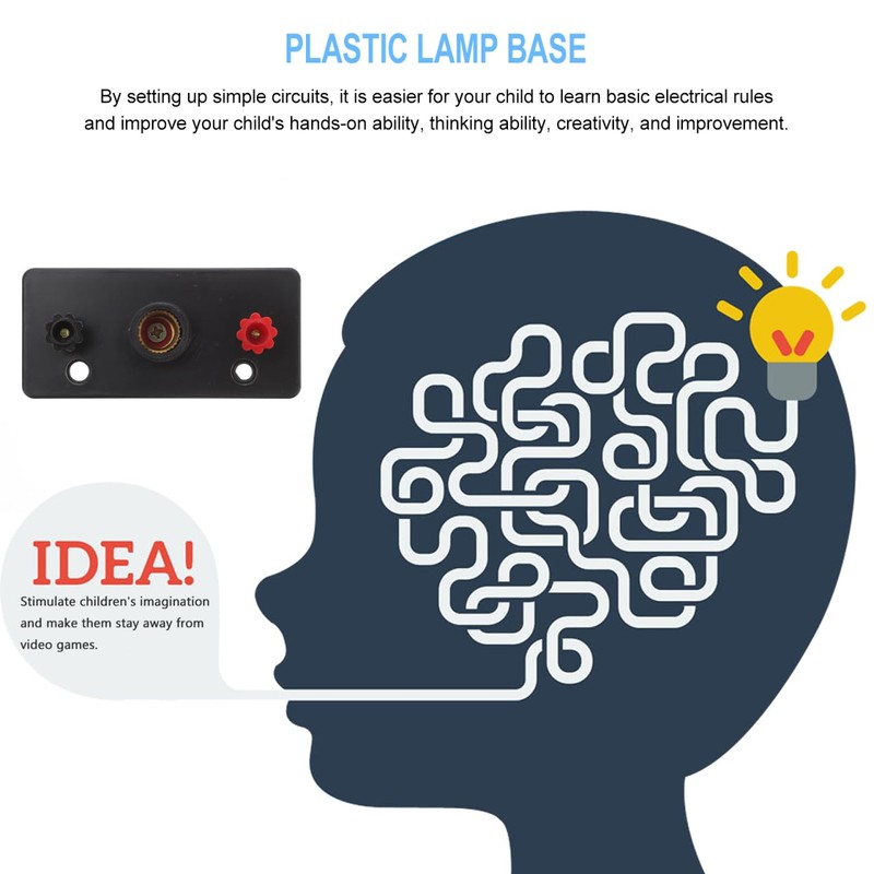 Hemobllo 10Pcs Physics Screw Lamp Holder Set with E26 Plastic