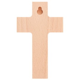 FRITZ COX Wooden Cross for Christening | Beautiful Gift for Christening | Wooden Wall Cross | Made in Germany | White | 20 cm