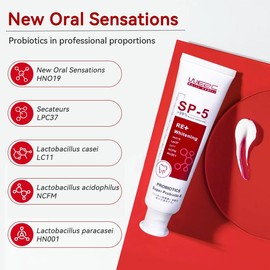 SP5-Probiotic Enhanced Teeth Whitening Toothpaste - Gentle on Gums, Removes Stains & Prevents Sensitivity - 125g - Flavor: 3PCS