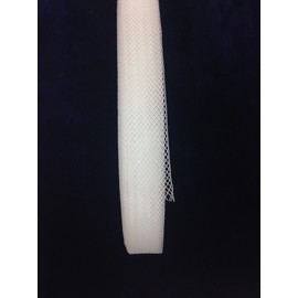 Top Trimming Stiff Polyester White Horsehair Braid, Selling per Roll 45 Yards (1" inch Wide)