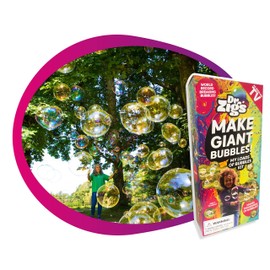 Dr Zigs Giant Bubbles for Kids - Easy to Use Sensory Toys, All-in-One Kit with Multi Bubble Wand and Bubble Solution. Plant-Based Bubble Mixture Makes 1000's of Magnificent Bubbles.