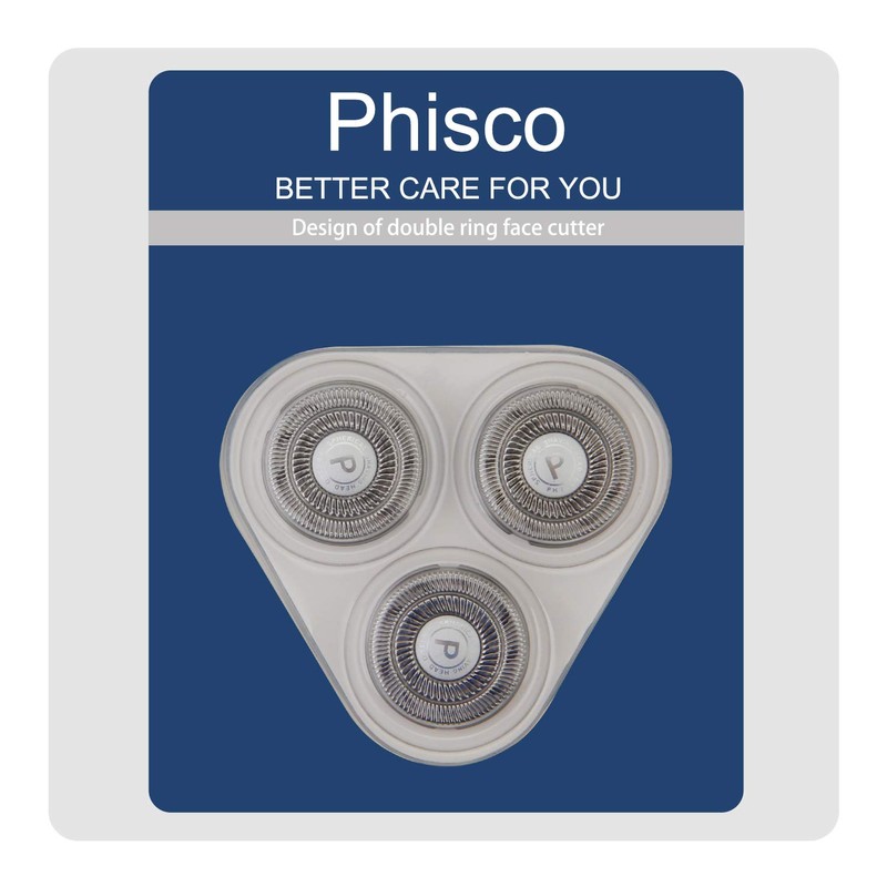 Phisco Waterproof Replacement Blades for Electric Electric Razors - Compatible