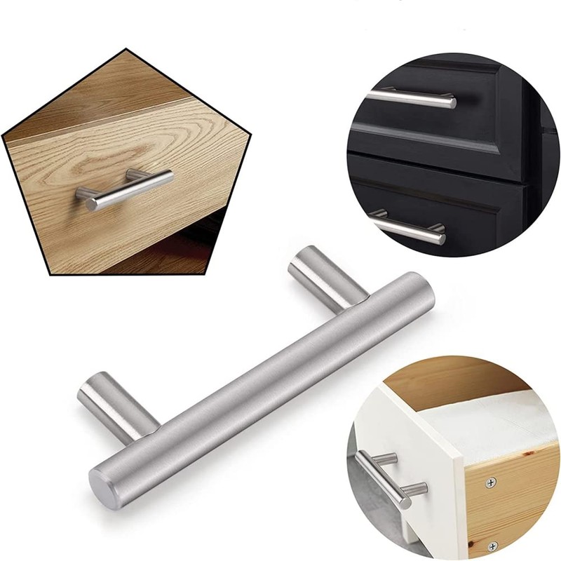 2 Pack Kitchen Cupboard Handles Stainless Steel Kitchen Door Handles