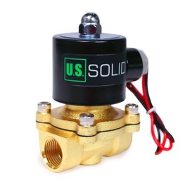 U.S. Solid Solenoid Valve - Zinc-Alloy 12V DC Solenoid Valve, NBR Seal 1/2"