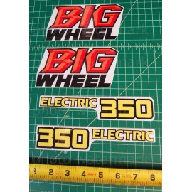 orafol 4pc Yamaha 1986 1987 BW350 BIG WHEEL 350 decals stickers graphics kit 86, 87
