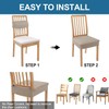 Smiry Waterproof Seat Covers for Dining Room Chairs Set of