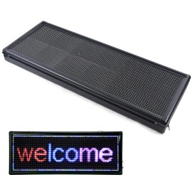 LED SIGN 3-COLOR PROGRAMMABLE  LED SCROLLING MESSAGE BOARD SIGN 40“x15”