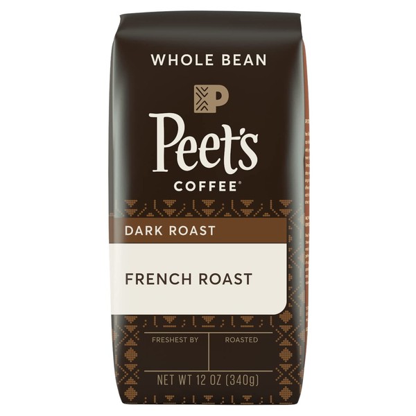 Peet's Coffee, Dark Roast Whole Bean Coffee - French Roast 12 Ounce Bag