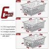 6 Pack Wire Baskets for Kitchen Pantry Organization and Storage