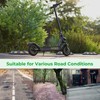 isinwheel Solid Tire, 10Inch Honeycomb Anti-Explosion Rear Tire, Electric Scooter