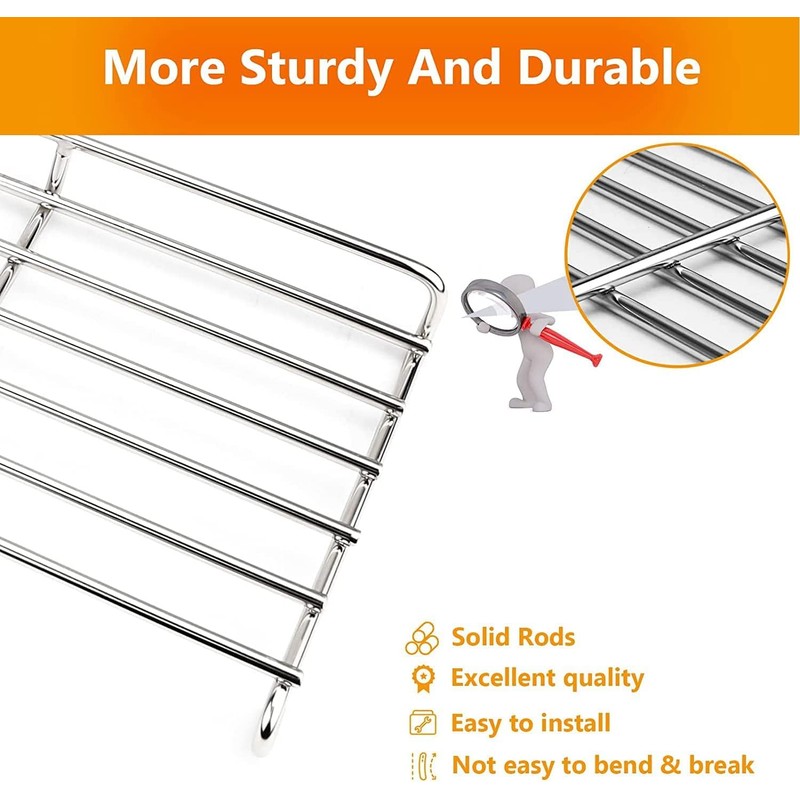 SearCook 66044 Grill Warming Rack Stainless Steel for Weber Genesis