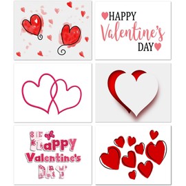 Small World Greetings Assorted Valentine’s Day Cards 12 Count - Blank Inside with Envelopes - A2 Size (5.5"x4.25") - Friends, Family, and More