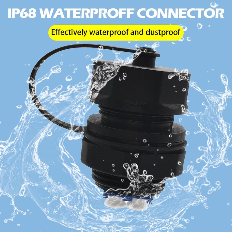 LC Connector, CTRICALVER Fibre Coupler LC-UPC Waterproof, 1Pcs IP68 Fibre