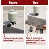 CALPOSE 3 Feet Propane Refill Adapter Hose with Gauge and