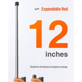 TopTes PT760 Rechargeable Natural Gas Detector, Gas Leak Detector with 12-inch Extendable Probe,%LEL Propane Leak Detection with Built-in Flashlight for Methane, Butane and More for Home, RV