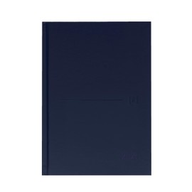 Oxford Classic 2024 Day Per Page Diary A5 Extra Hard Cover Stitched Spanish Blue