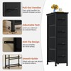 Somdot Narrow Dresser with 4 Drawers, Slim Storage Organizer Chest