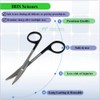 Premium Iris Scissors Micro Dissecting Scissors Curved 4.5" with Fine