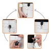 Karteo ID Card Holder Black Extendable [Pack of 1] ID
