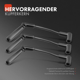 Frankberg 3x Spark Plug Wire Compatible with Matiz M200 M250 2005-2010 Spark 2000-2004 Matiz M100 M150 1998-2002 Replace# 96291306