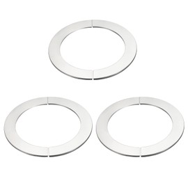 sourcing map Wall Split Flange, 201 Stainless Steel Round Escutcheon Plate for 161mm Diameter Pipe