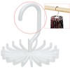 360 Degree Rotating Tie Rack - 21 Claw Plastic Hanger