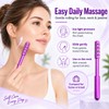 Purple Face Roller with 30 Germanium Nodes, Facial Massage Roller