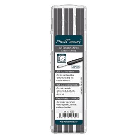 Pica Big Dry Marker Pen Pack of 12 Pencil Refills Black Graphite Only 6030