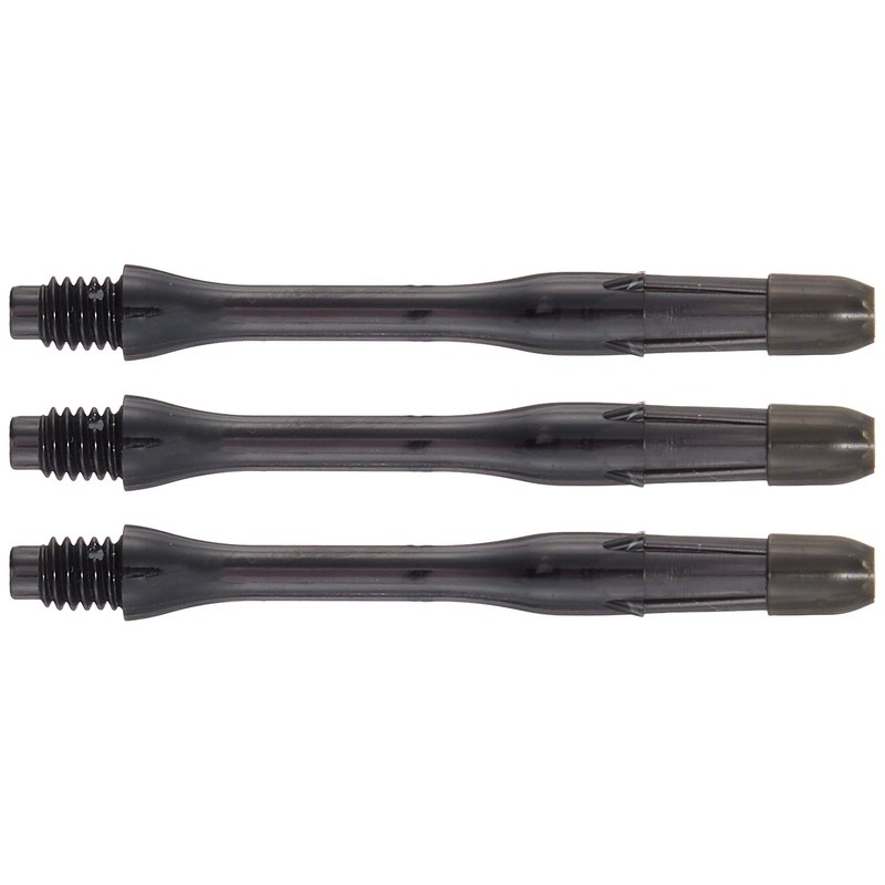 L-Style Dart Shafts: Durable Plastic Dart Shafts - Black Slim